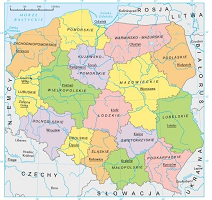 mapka polski