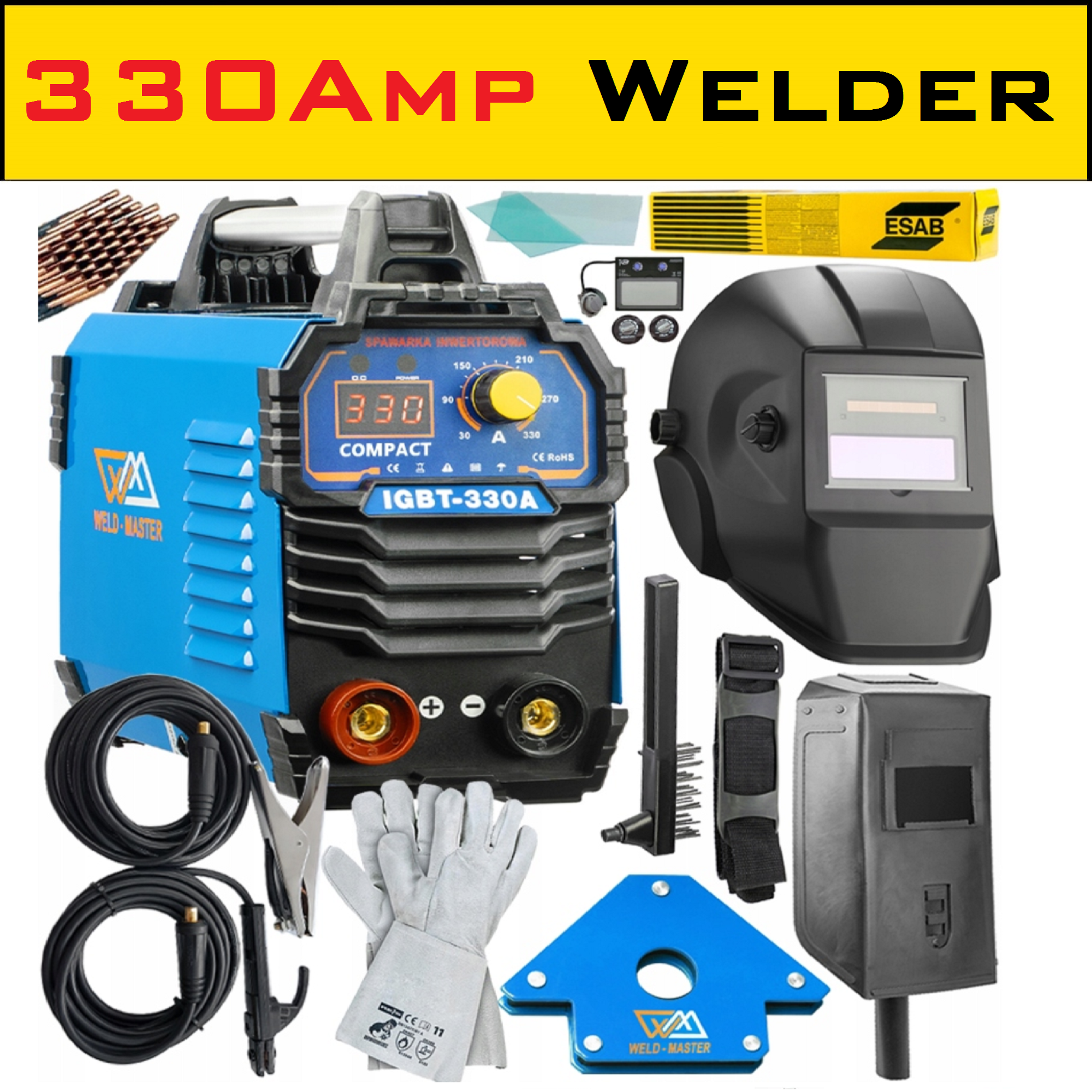 330 Amp Inverter Welder MMA Portable Welding Machine 240v. Welding